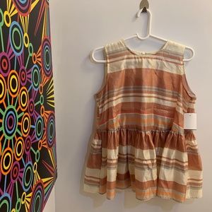 SEMICOUTURE striped tank, Italian Designer brand